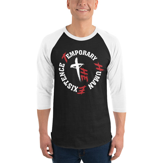 3/4 sleeve raglan shirt - Sacrifice Logo