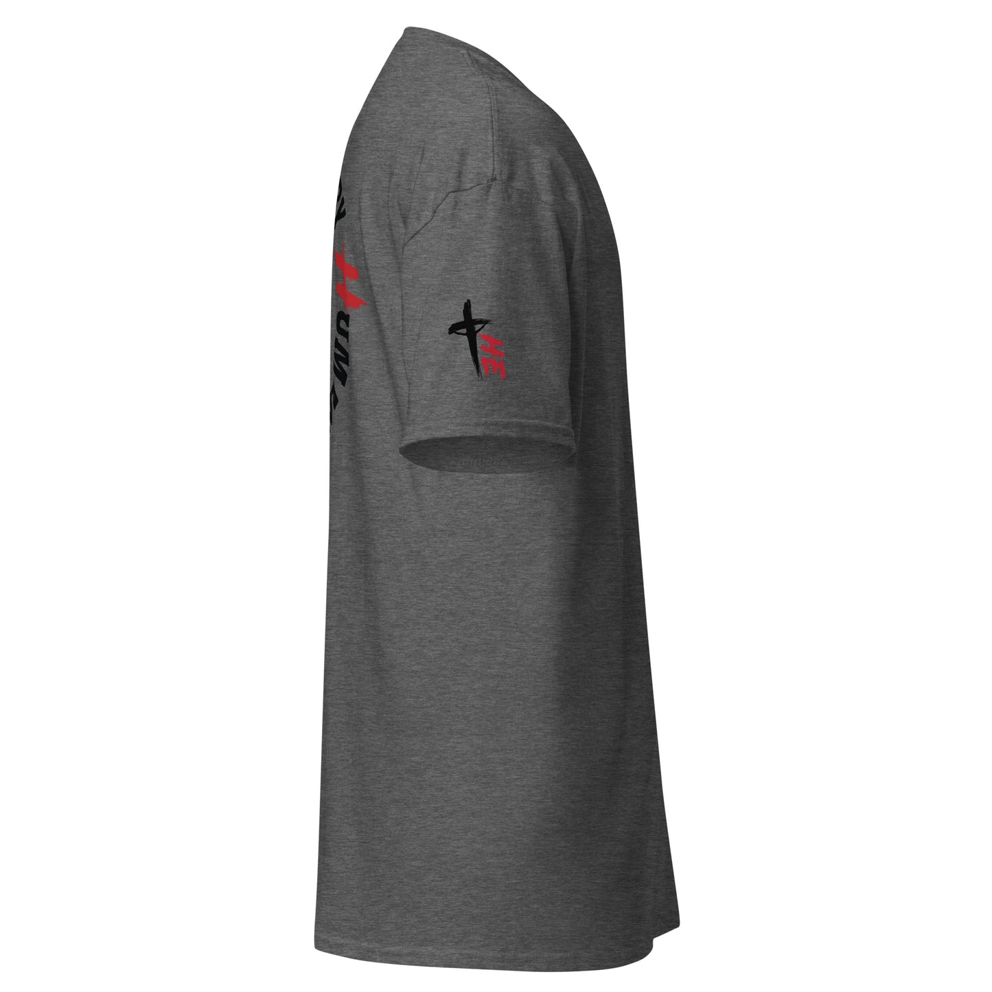 Women's Classic Tee Front/Back/Right Sleeve Logos - Sacrifice Logo