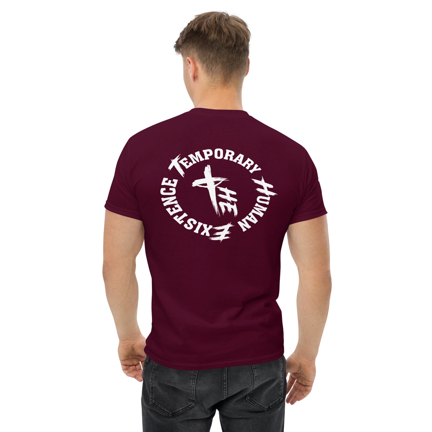 Men's Classic Tee Front/Back Right Sleeve Logos