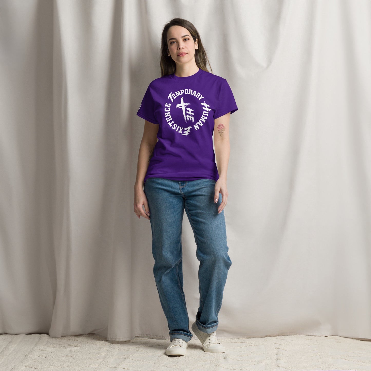 Women's Classic Tee Front/Right Sleeve Logo