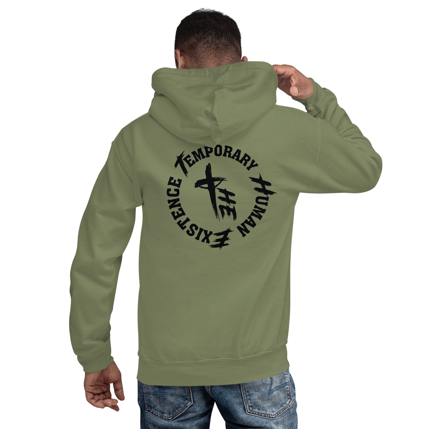 Adult Classic Hoodie Front and Back Logos