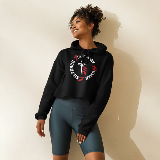 Women's Crop Hoodie - Sacrifice Logo