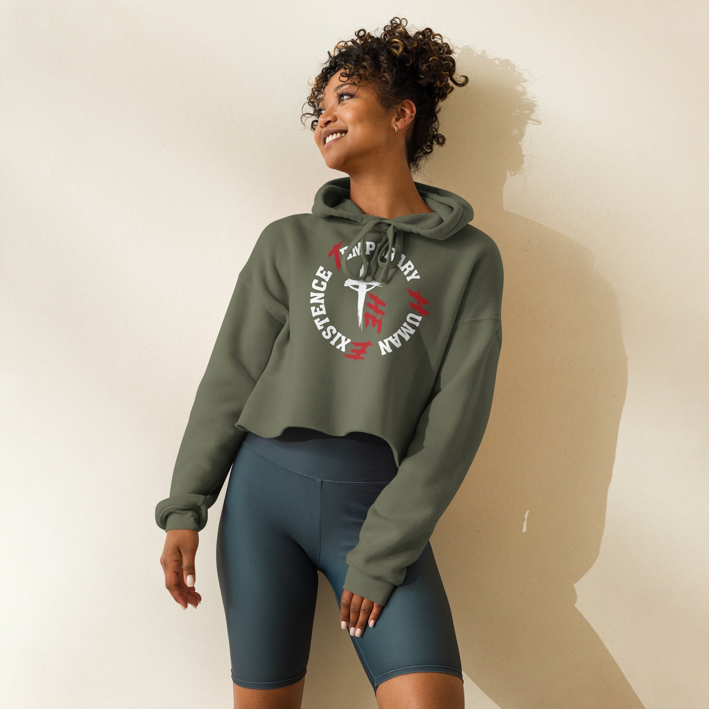 Women's Crop Hoodie - Sacrifice Logo