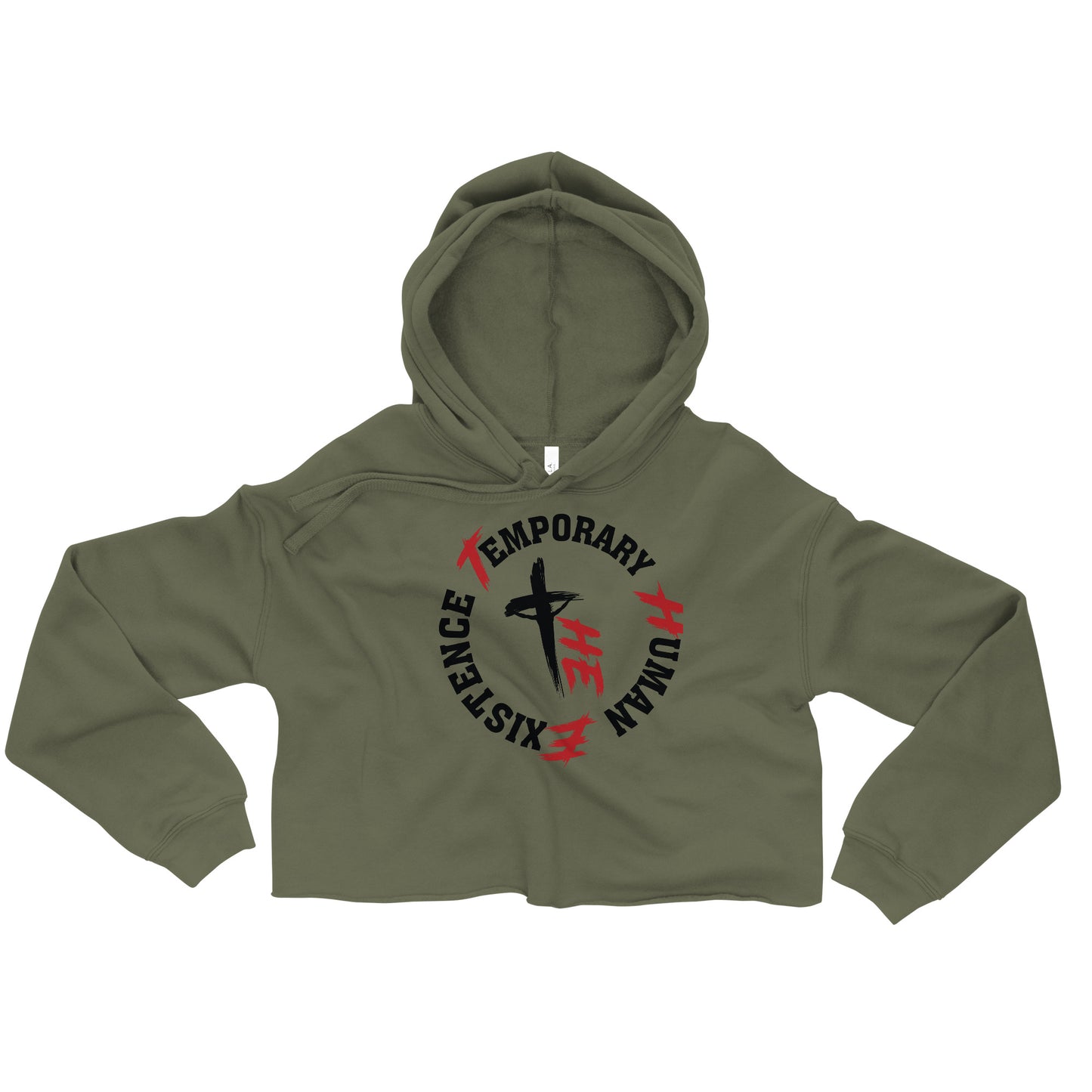 Women's Crop Hoodie -  Sacrifice Logo