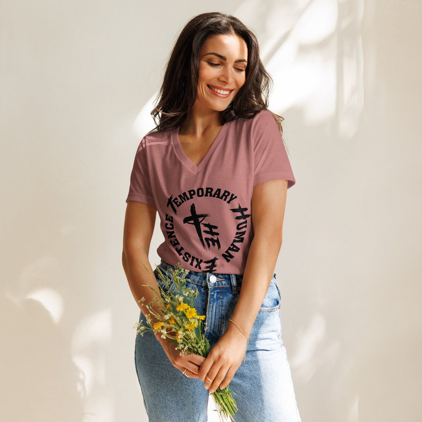 Women’s relaxed v-neck t-shirt